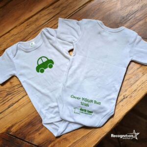 Branded Screen Printing Onsie